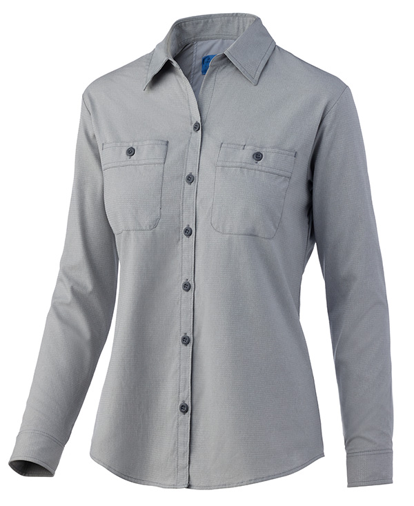 Cintas ComfortFlex Pro Women's Work Shirt (Light Gray)
