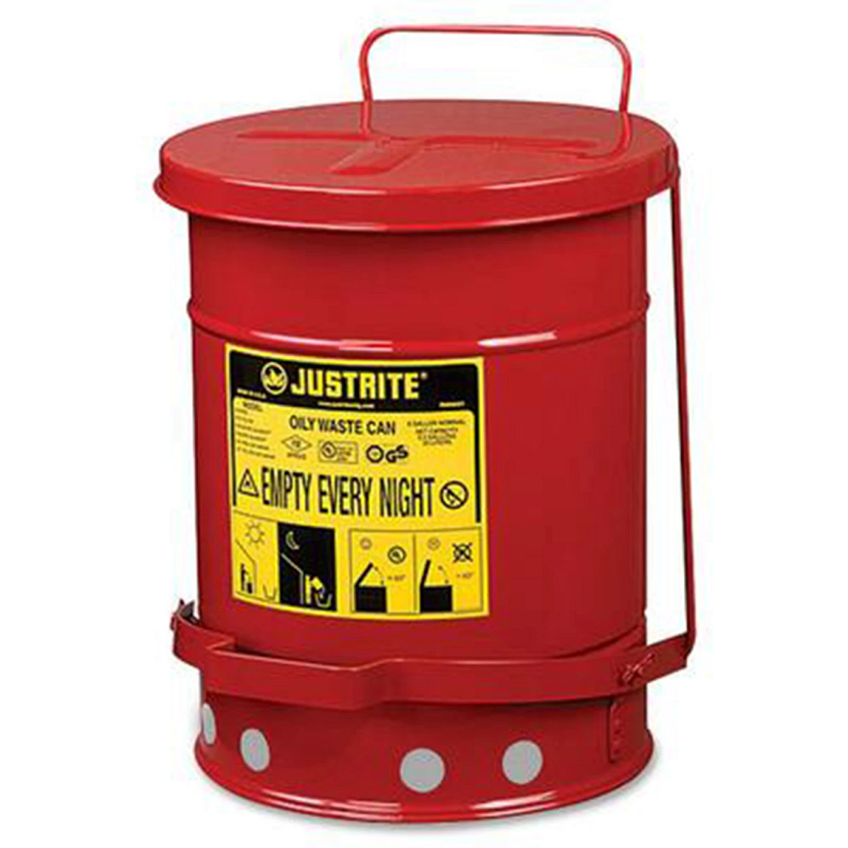 CAN WASTE W/LEVER 21 GAL