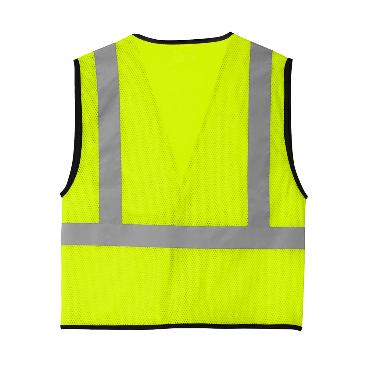 VEST/POLY/MESH/PKT/SFTY YLW