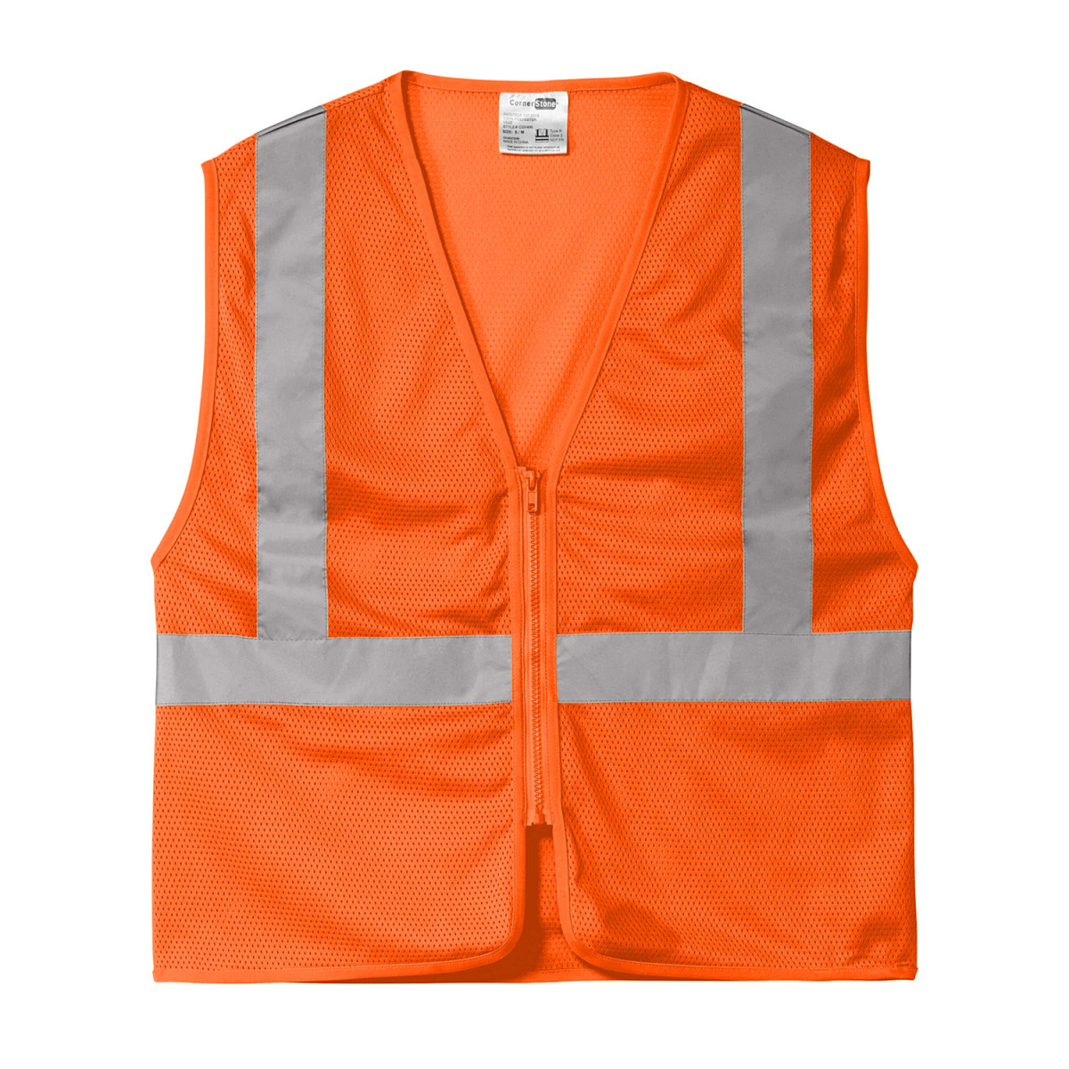 VEST/POLY/MESH/A2/SFTY ORANGE