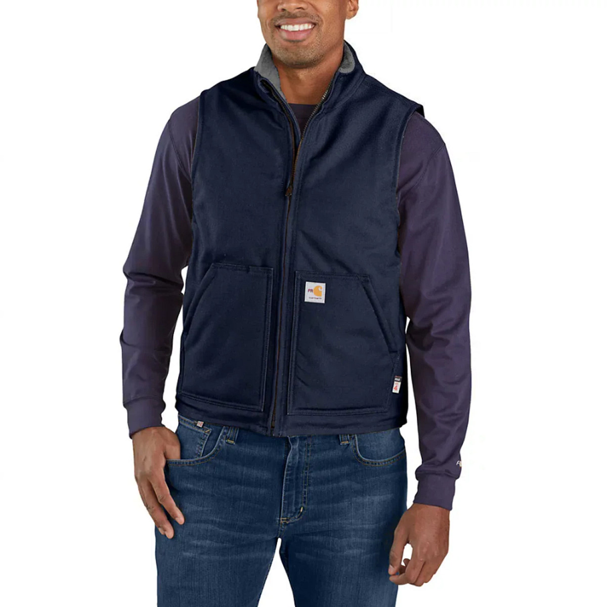 FR VEST/CRHRT/SHRPLND/DK NVY