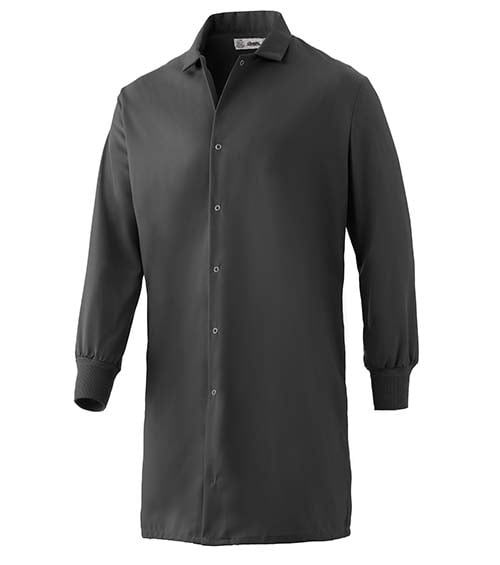 Cintas Pocketless Knit Cuff Smock Charcoal