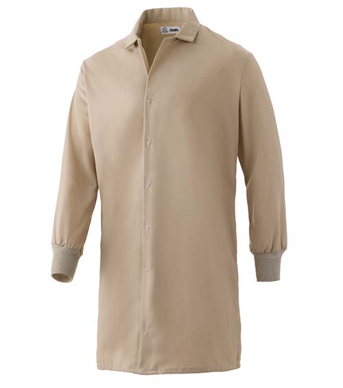 Cintas Pocketless Knit Cuff Smock Khaki