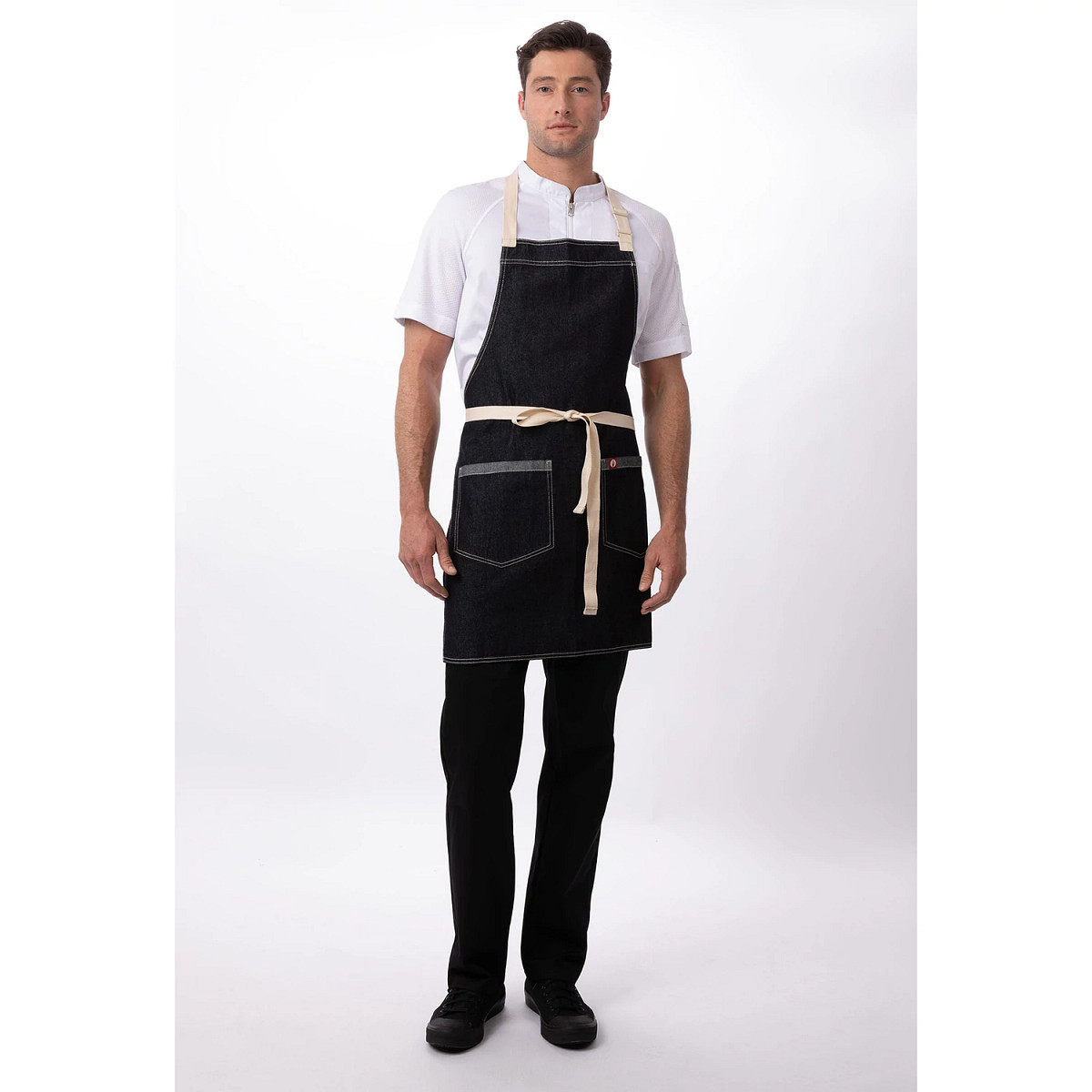 BIB APRON/CTN/2PKT/INDIGO BLUE