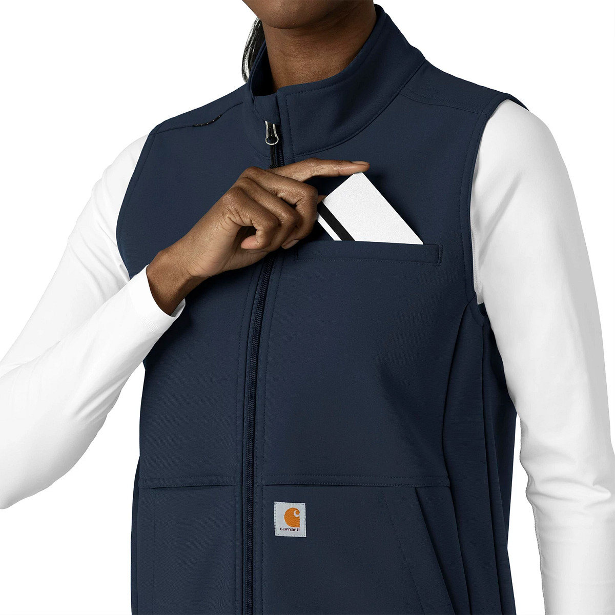 JCKT/F/FLEECE/POLY/FTZIP/NAVY