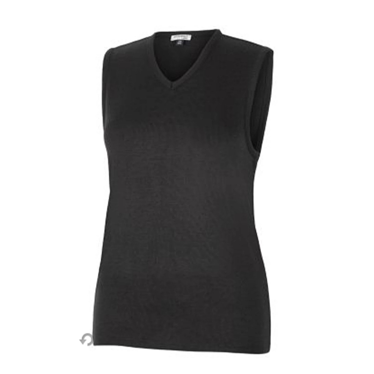 SWEATER VEST/V-NECK/BLACK