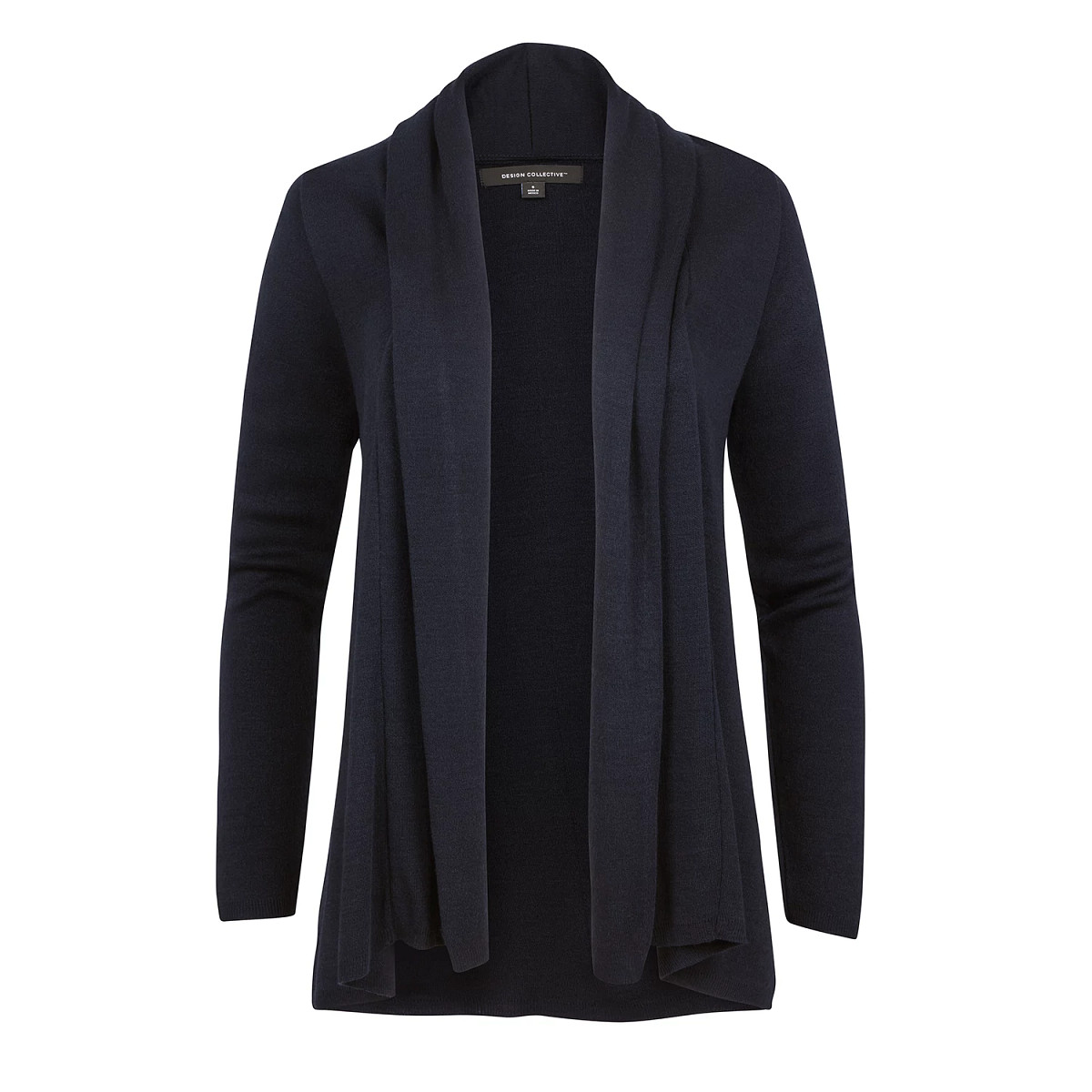 SWTR/F/CARDIGAN/OPEN/NAVY/LS