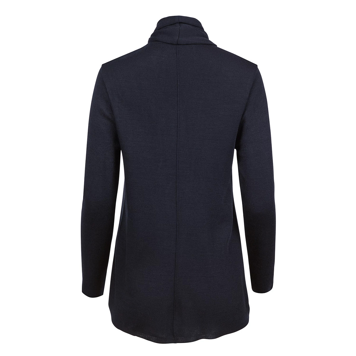 SWTR/F/CARDIGAN/OPEN/NAVY/LS