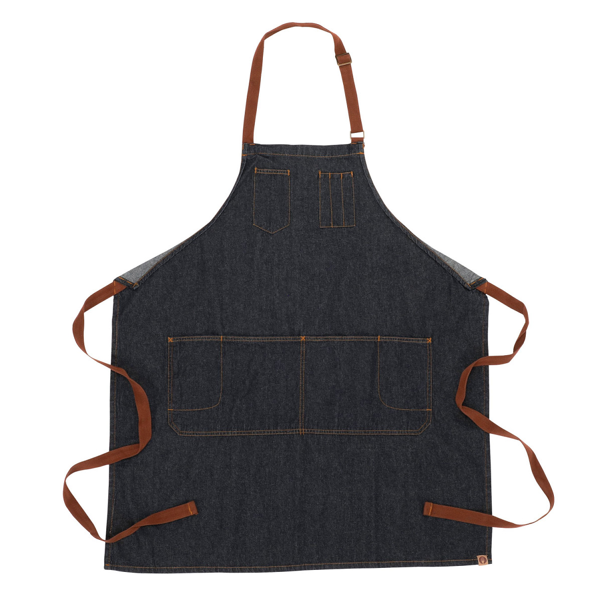 APRON/BIB/MEMPHIS/NAVYDENIM