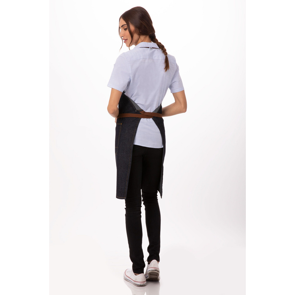 APRON/BIB/MEMPHIS/NAVYDENIM