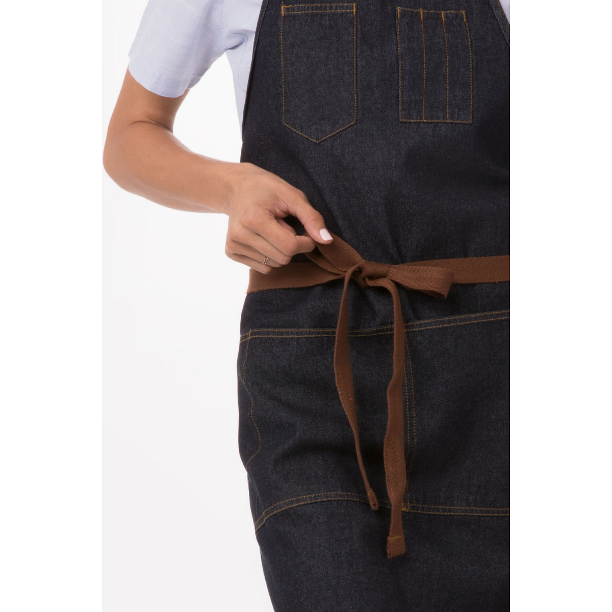 APRON/BIB/MEMPHIS/NAVYDENIM