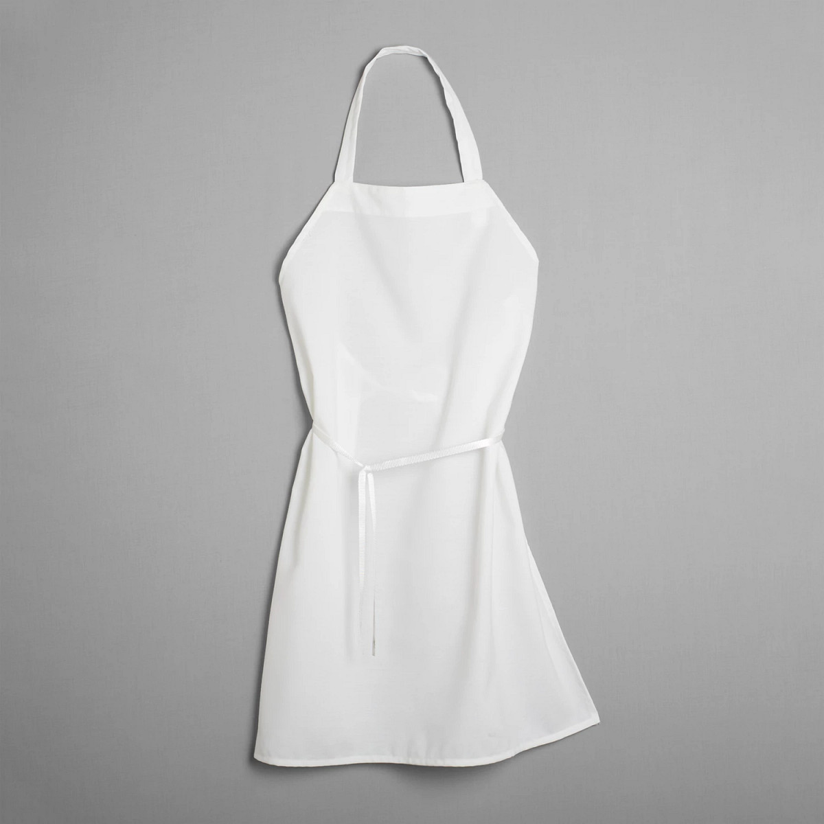 APRON BIB POLY WHITE