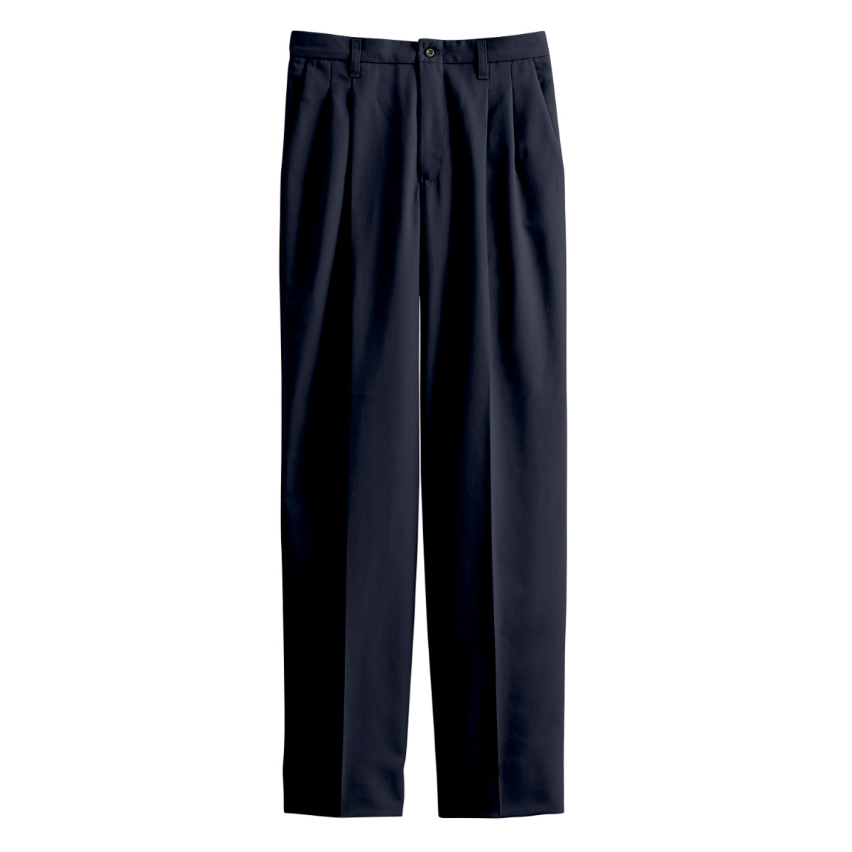 PLEATED UNF PANT/NAVY CMF