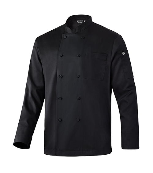 Black Chef Works® Signature Lightweight Chef Coat