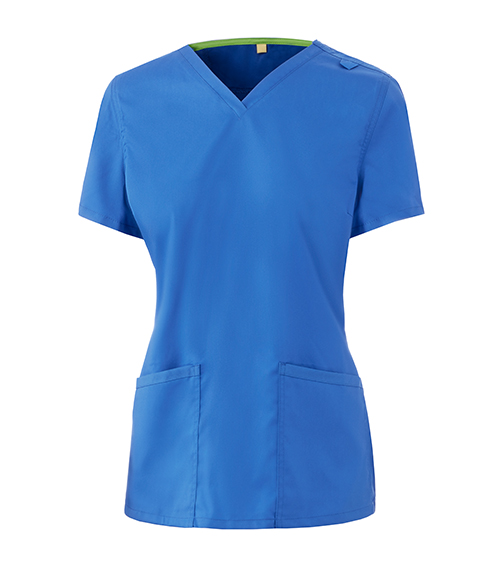 Blue Female Scrub Top