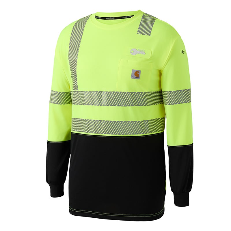 Carhartt® Hi-Vis Color Block Long Sleeve T-Shirt