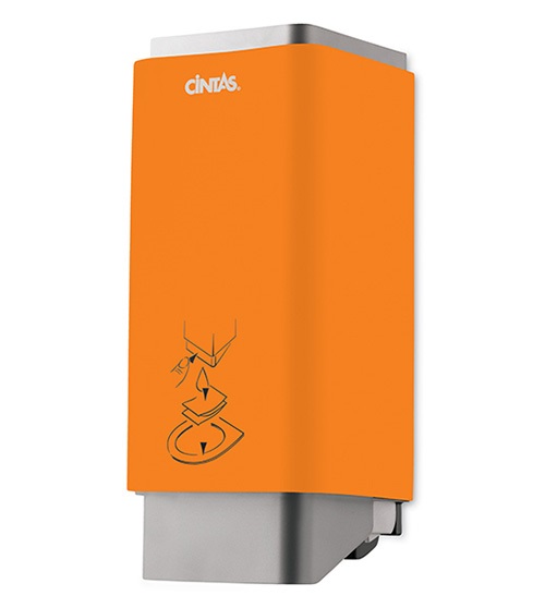 signature series toilet seat cleaner dispenser orange