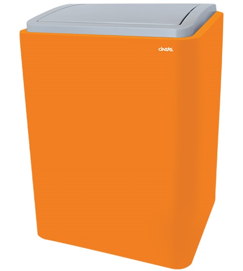 signature series trash can orange