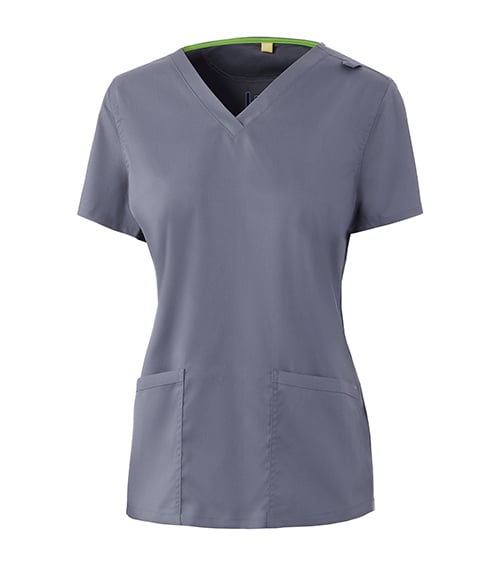 Grey Female Scrub Top