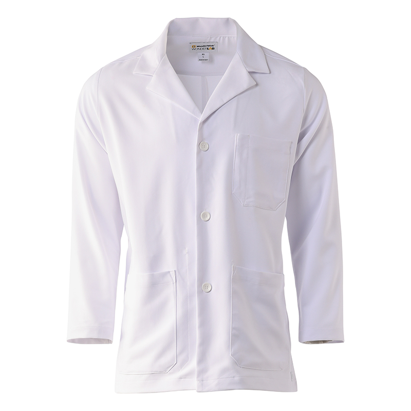 Wink® Men's Hip Length White Coat