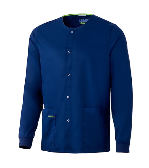 landau careflex unisex scrub top navy